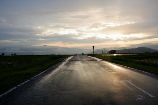 夕方 夕方の写真