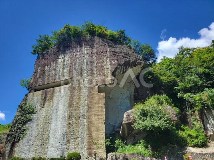 大谷の採掘場 大谷,採掘場後,石材の写真素材