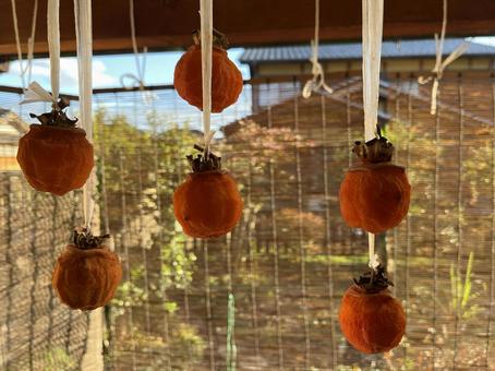 干し柿 干し柿,柿,柿色の写真素材