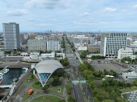 名古屋港ポートビルからの眺め 北側 名古屋港ポートビルからの眺め 北側の写真