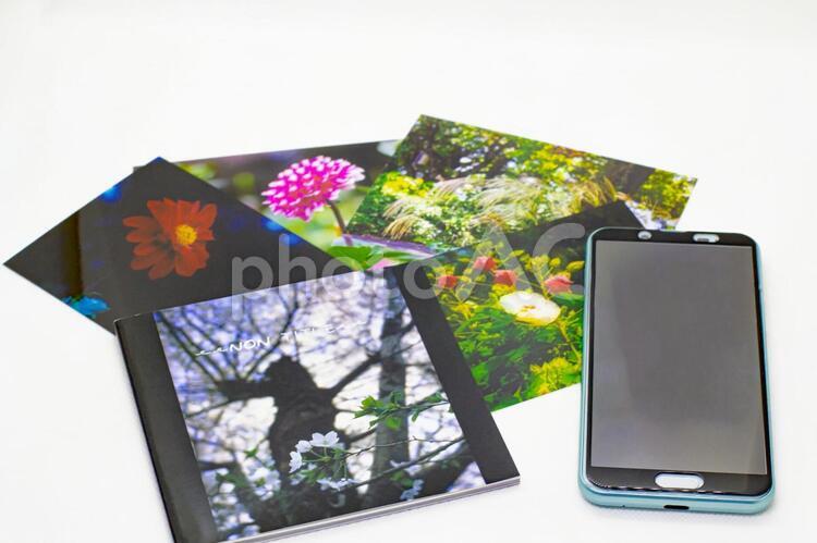 スマホ　プリントした写真　フォトブック スマホ,プリントした写真,フォトブックの写真素材