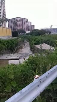 梶原川　　 梶原川,町中,地方の写真素材