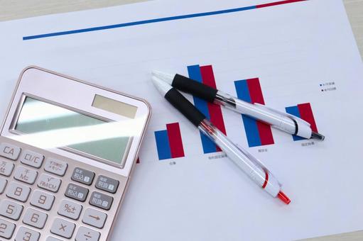 会議資料・営業・経営資料イメージ　グラフ 会議資料,資料,グラフの写真素材