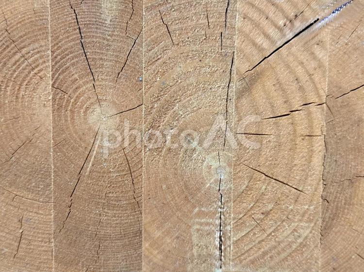 木目　角材切断面 木目,テクスチャ,背景の写真素材