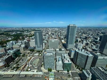 札幌JRタワーより北口の風景 札幌JRタワーより北口の風景 札幌,札幌駅,北側の写真素材