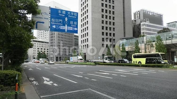 日比谷の街並み 日比谷,日比谷通り,オフィス街の写真素材