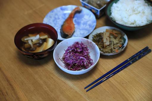 田舎ランチ 昼食,ランチ,ご飯の写真素材