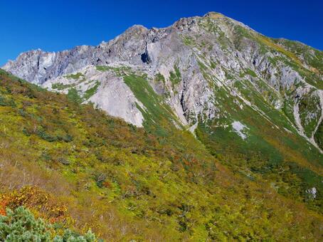 荒川岳 山,アウトドア,稜線の写真素材
