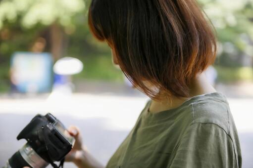 吉他女孩拍攝風景, JPG 吉他女孩拍攝風景, JPG