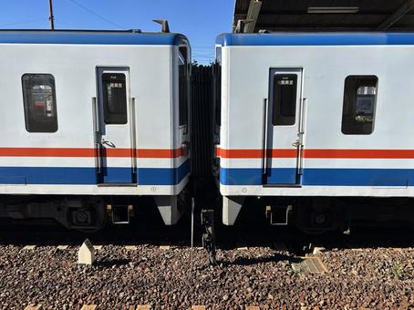 キハ2300形　連結面 鉄道,電車,列車の写真素材