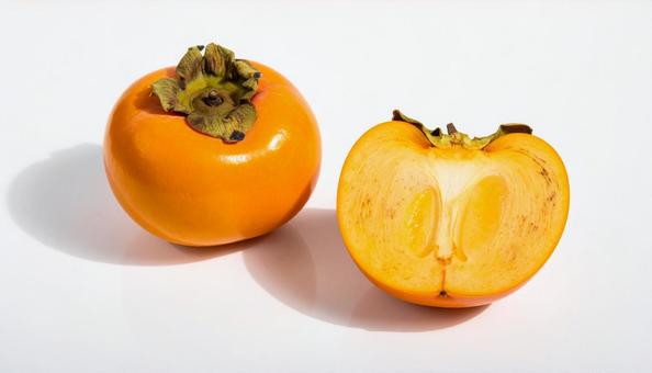 秋の味覚の柿の写真