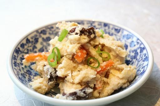 おからの煮物 おからの煮物,おから,大豆の写真素材