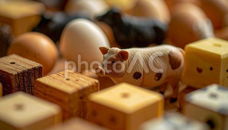 畜産のイメージ 畜産 養豚 鶏卵 牛 豚,畜産,養豚の写真素材