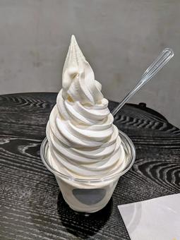 大阪万博のおかげ 大阪万博のおかげ ソフトクリーム,食べ物,スイーツの写真素材