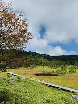 秋の鏡池 自然,風景,山の写真素材