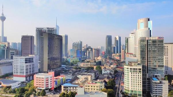 クアラルンプールの高層ビル01 高層ビル,街並み,マレーシアの写真素材