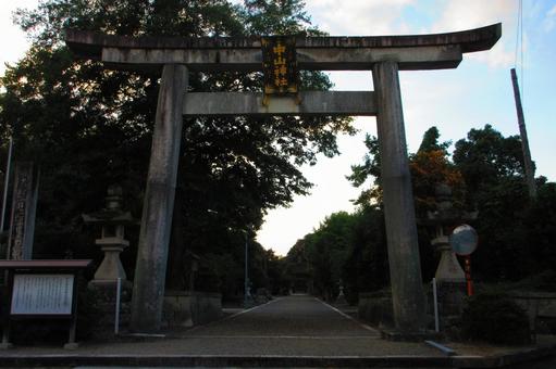 岡山県-中山神社-鳥居 中山神社,神社,美作国の写真素材