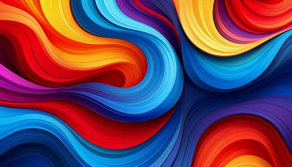 抽象的な波模様のデザインの写真