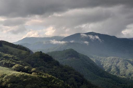 長野県-三峰茶屋からの風景の写真