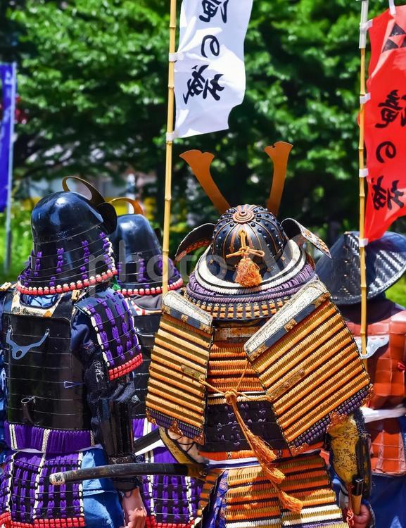 武者行列（Samurai） 兵,兵隊,剣の写真素材