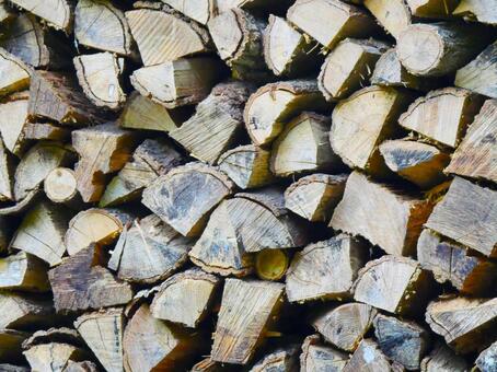 薪.2 薪,木,冬の写真素材