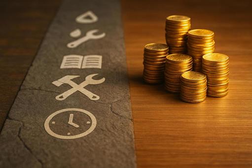 労働の価値(積み上がる報酬) 労働の価値(積み上がる報酬)の写真