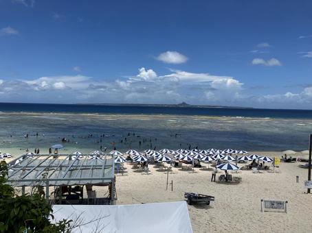 夏休みの海辺 ― 人々と自然の調和 夏休みの海辺 ― 人々と自然の調和 海,夏,海水浴の写真素材