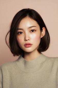ボブヘアモデル ポートレート ヘアサロン ボブヘアモデル ポートレート ヘアサロンの写真