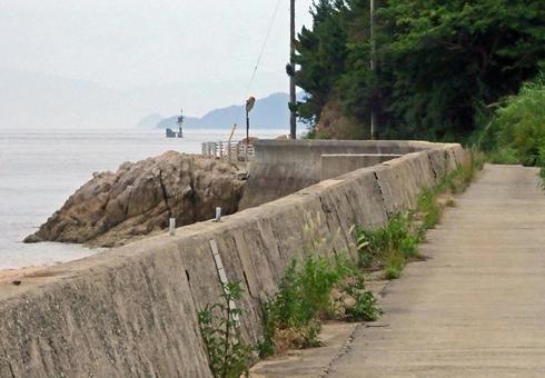 防波堤と海 1 防波堤と海 1の写真