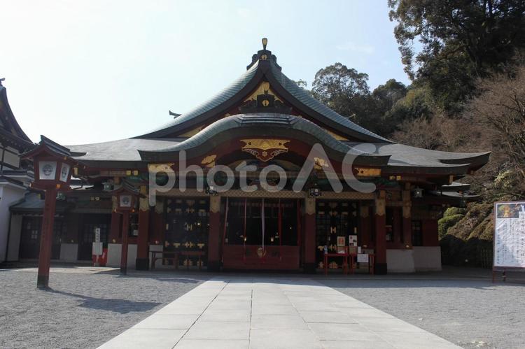 佐賀県鹿島市の祐徳稲荷神社の神楽殿 祐徳稲荷神社,神楽殿,佐賀県の写真素材