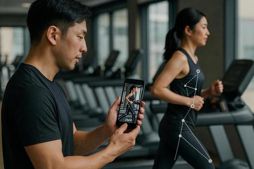 スマホフォーム測定ランニングフォーム解析 スマホフォーム測定ランニングフォーム解析の写真