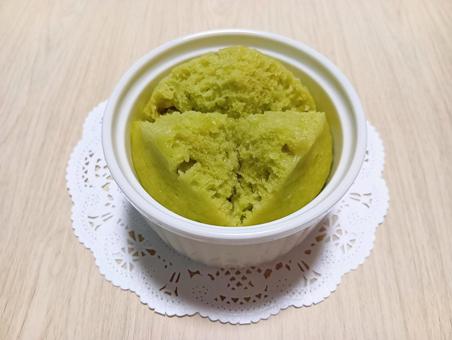 抹茶蒸しパン 抹茶蒸しパン 食べ物,料理,抹茶の写真素材