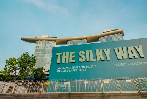 【シンガポール】マリーナベイサンズ マリーナベイサンズ,シンガポール,ベイフロントの写真素材