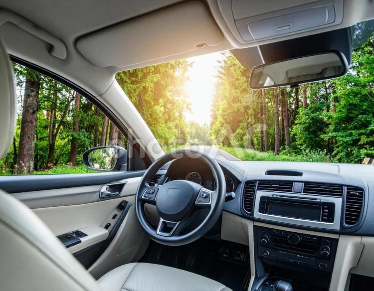 自動車の運転席から見える景色 自動車,車,ドライブの写真素材