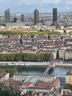 リヨンの眺め ヨーロッパ,フランス,リヨンの写真素材