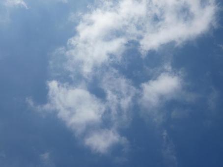 青空と雲を見上げる01 青空と雲を見上げる01の写真