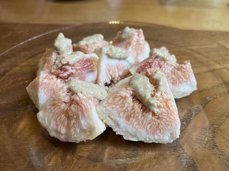 いちじくの胡麻ソース いちじくの胡麻ソースの写真