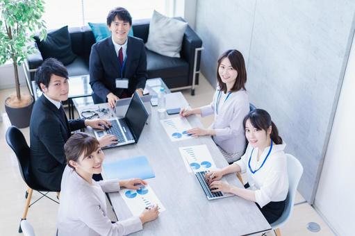 ライフスタイル ライフスタイル プロジェクト,募集,話し合いの写真素材