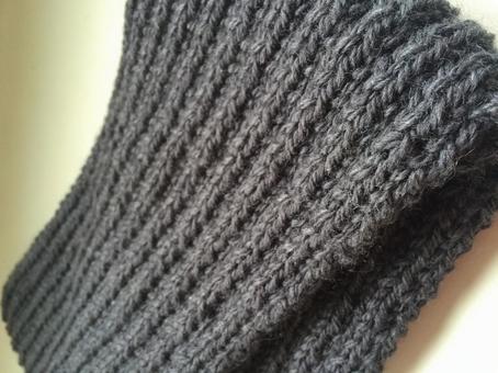 手編みマフラー マフラー,冬,手編みの写真素材