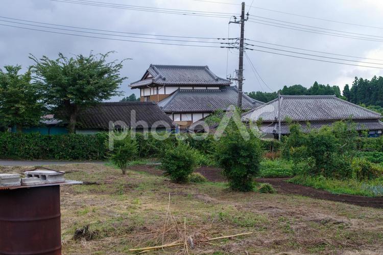 牛久の田舎の風景 うしく,お盆,のどかの写真素材