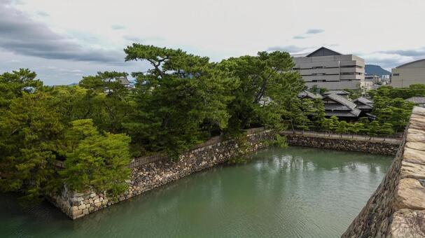 【香川】高松城 高松城,玉藻公園,史跡高松城跡の写真素材