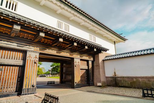 【石川】金沢城跡 【石川】金沢城跡 石川,金沢城跡,金沢の写真素材