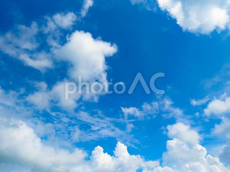 青空と雲のイメージ 風景,自然,空の写真素材