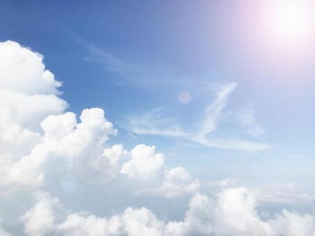 空雲光太陽の写真
