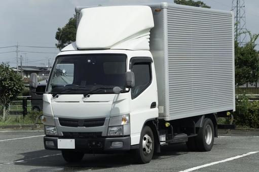 アルミバン(箱車)トラック アルミバン(箱車)トラック アルミバン,箱車,車両の写真素材