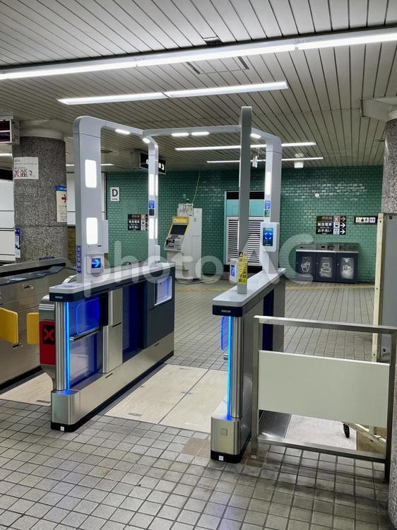 顔認証自動改札（大阪） 顔認証,改札,テクノロジーの写真素材