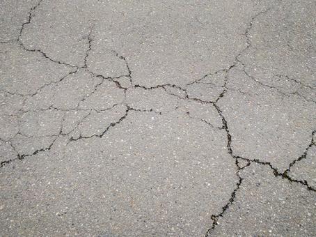 ひび割れた地面の写真