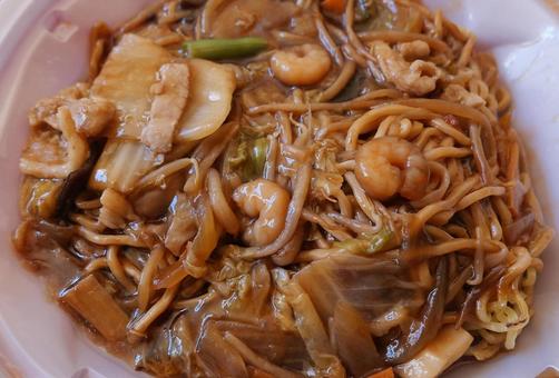 海老入り香ばしあんかけ焼きそば 海老入り香ばしあんかけ焼きそばの写真