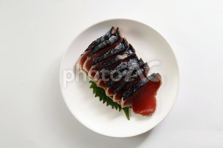 かつおのたたき盛り付け かつお,たたき,刺身の写真素材
