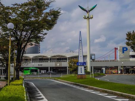 【福岡県】北九州市・戸畑駅南口 戸畑駅,戸畑駅南口,北九州市の写真素材